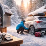 zima-snih-chata-chalupa-auto-klice